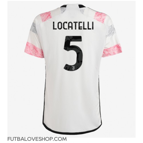 Dres Juventus Manuel Locatelli #5 Preč 2023-24 Krátky Rukáv